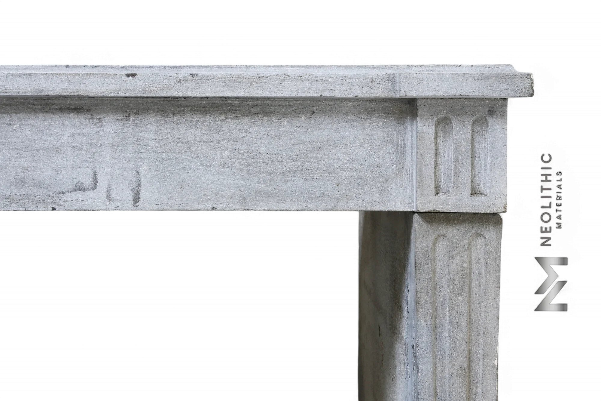 Antique Limestone de Burgundy Fireplace Mantel - Image 3